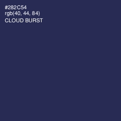 #282C54 - Cloud Burst Color Image